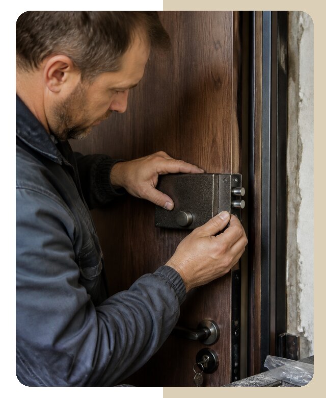 Монтаж накладного замка в Сердобске от 2224 р. | Дверной
